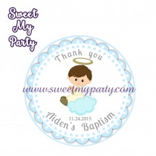 Boy Baptism stickers,Boy Christening thank you tags,(7) Boy Baptism stickers,Boy Christening thank you tags,(7)